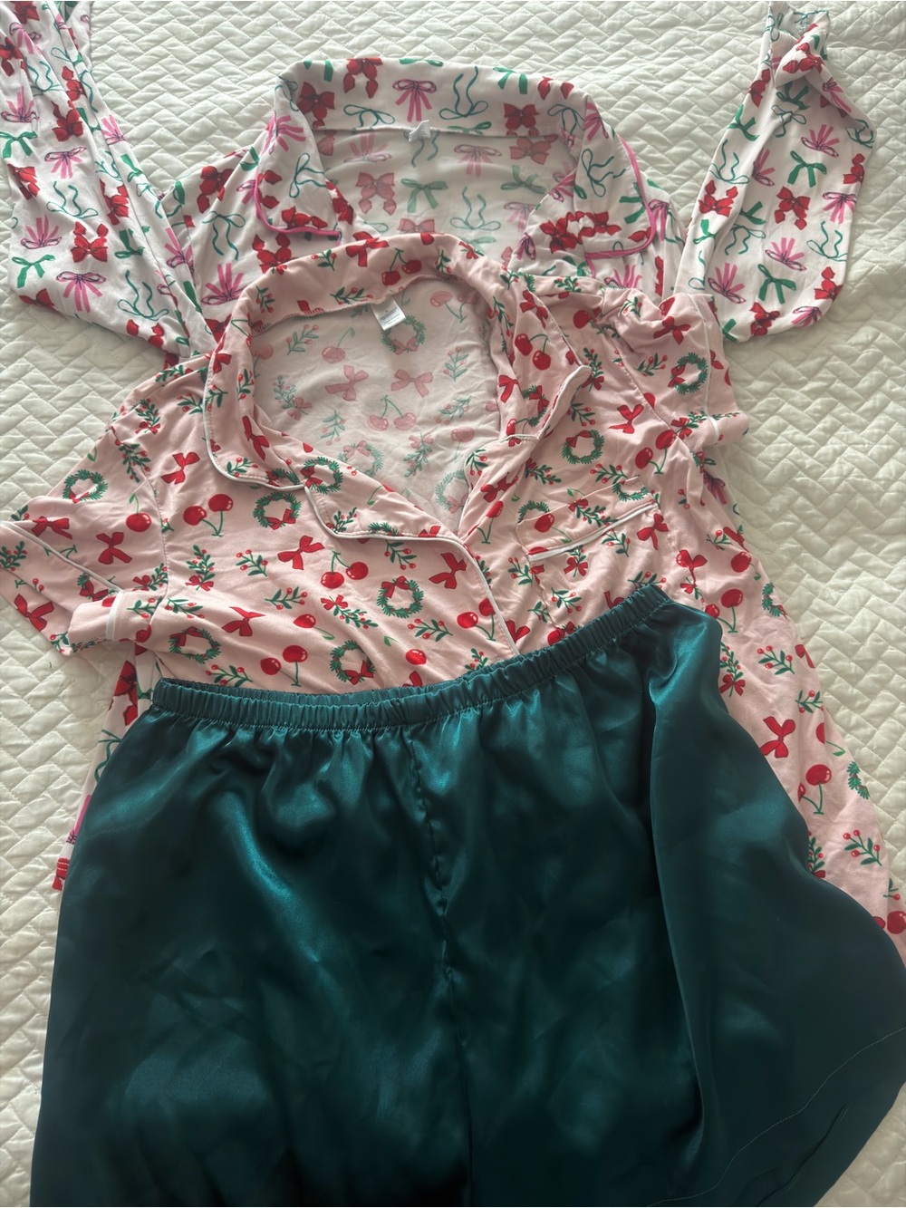 Pijama navideña talla L
